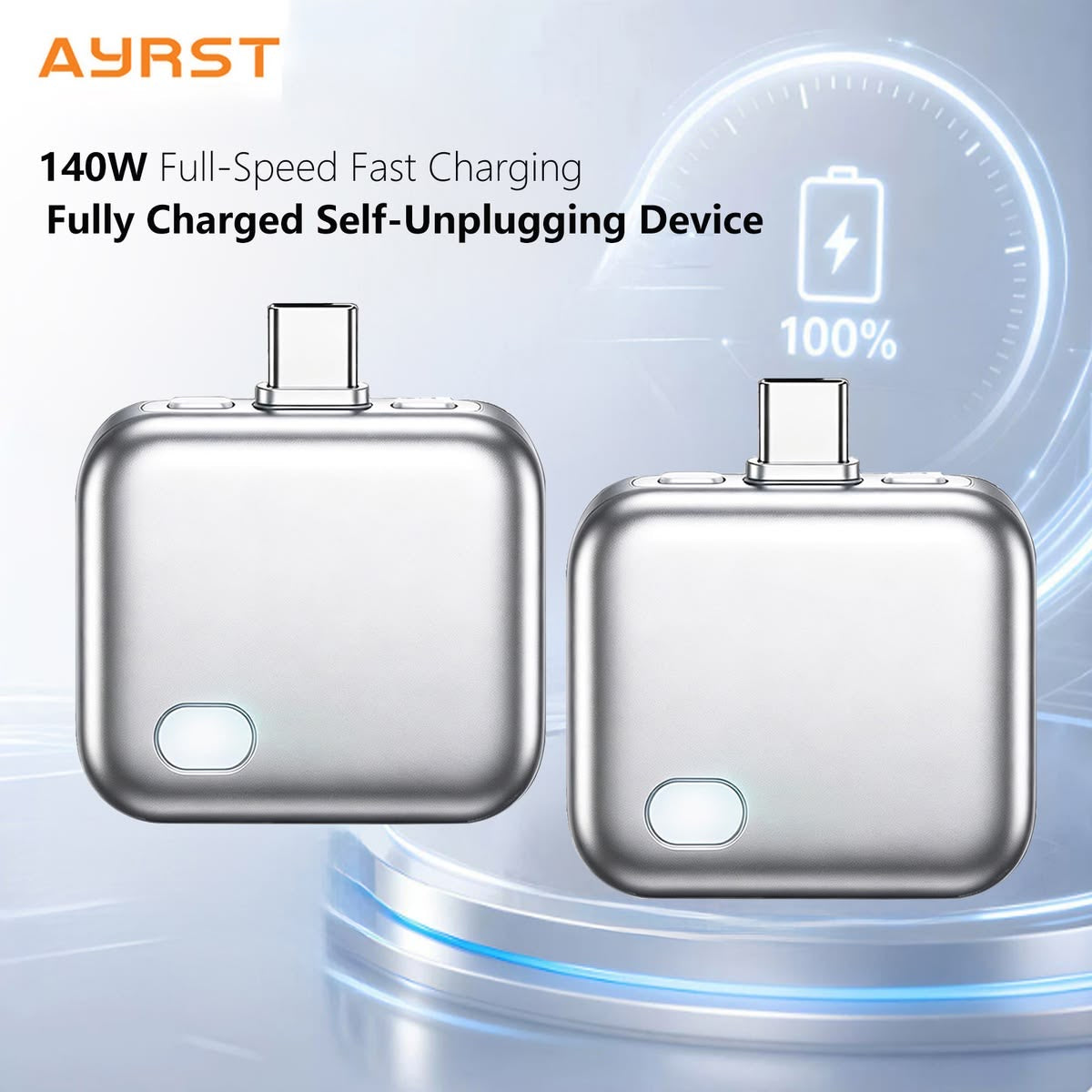 Automatic Magnetic Separator Charger (USB-C) – Fast Charging Adapter