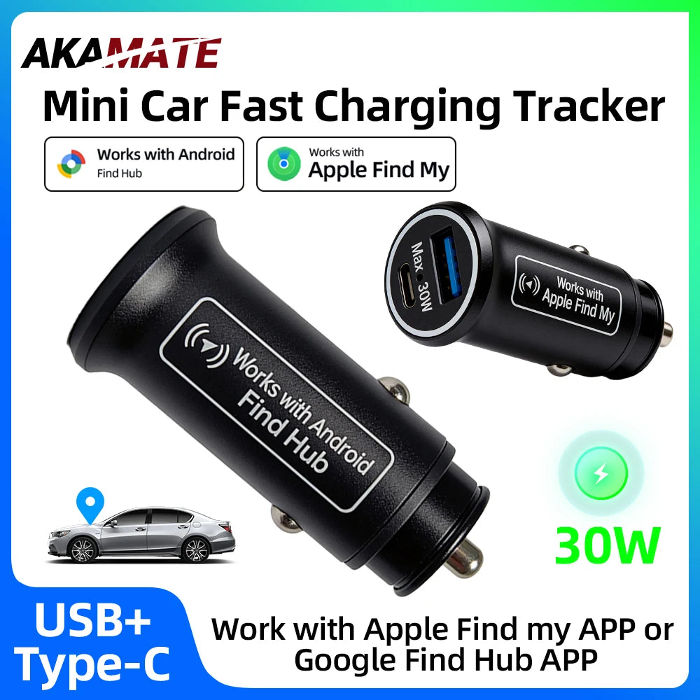 30W Smart Car Charger with Hidden GPS Tracker
